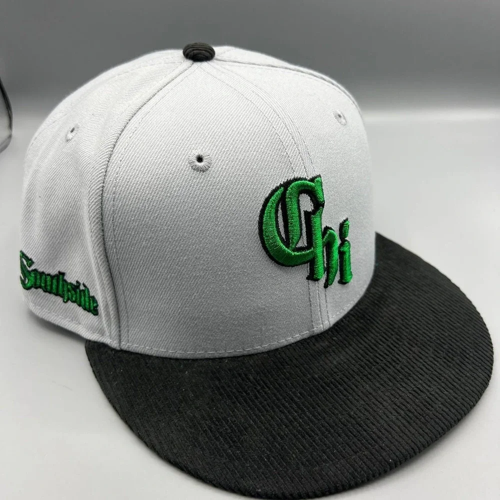 Chicago White Sox Hat Men‎ 7 1/2 Gray Green 59Fifty New Era Fitted Cap